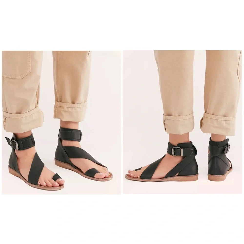 NWT Free People Vale Boot Sandals Black MSRP $168 - Picture 9 of 16